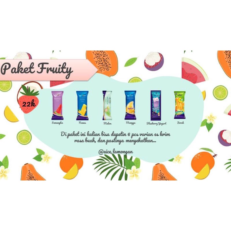 

Paket Fruity Aice Es Krim