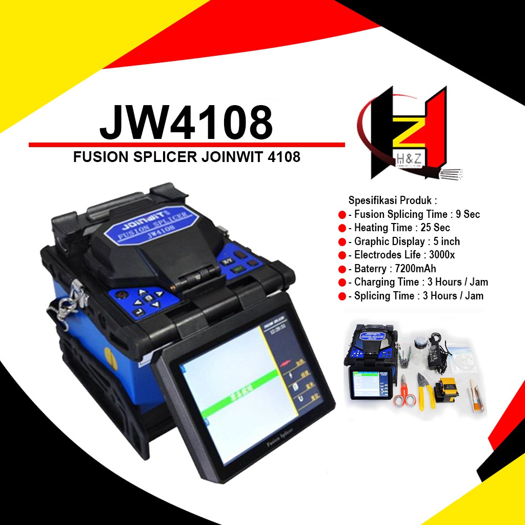 Splicer Joinwit JW4108 / Fusion Splicer JW4108 / Alat Sambung Fiber Optik FTTH