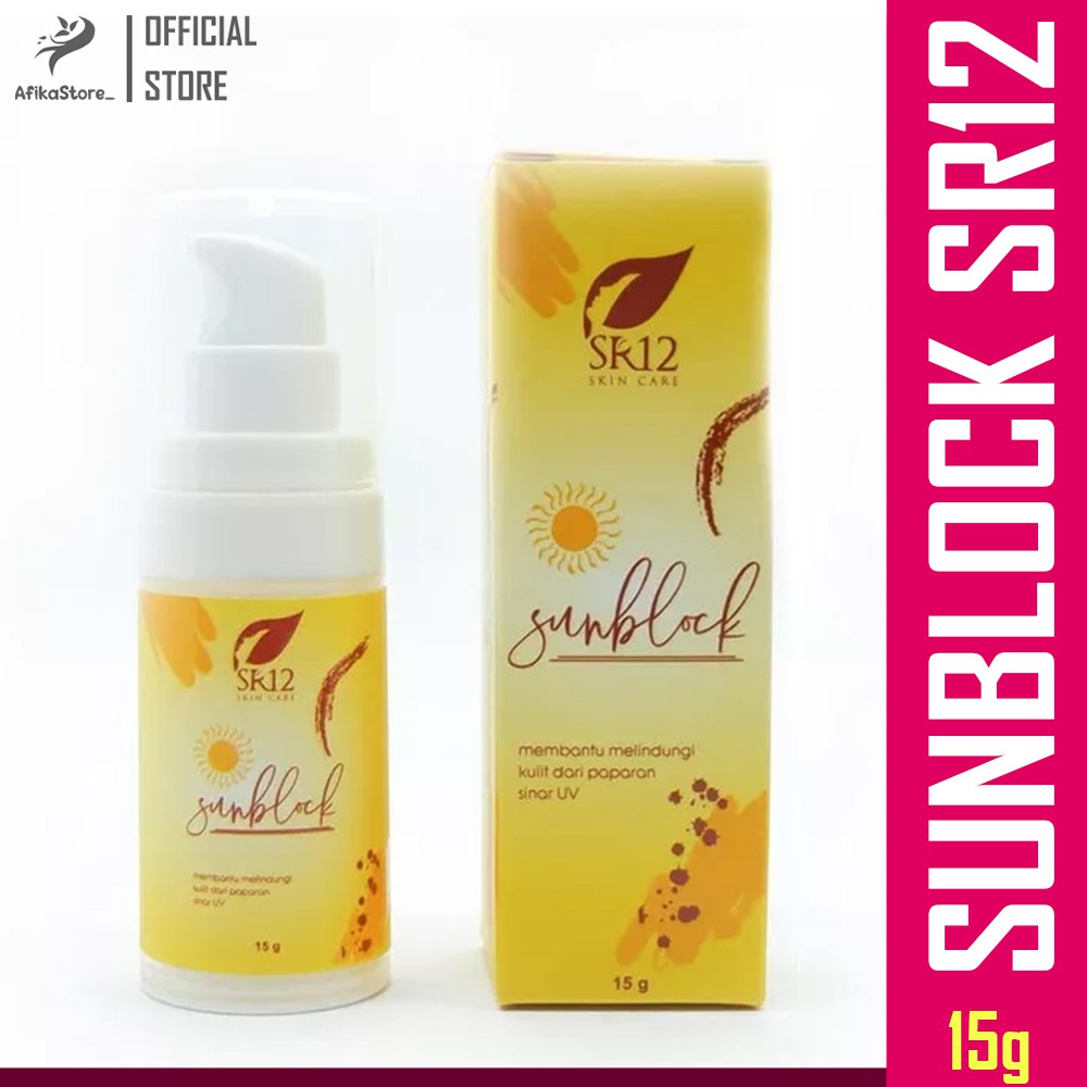 SR12 SUNBLOCK / SUNBLOCK SPF 30++ / SUN BLOCK WAJAH BPOM