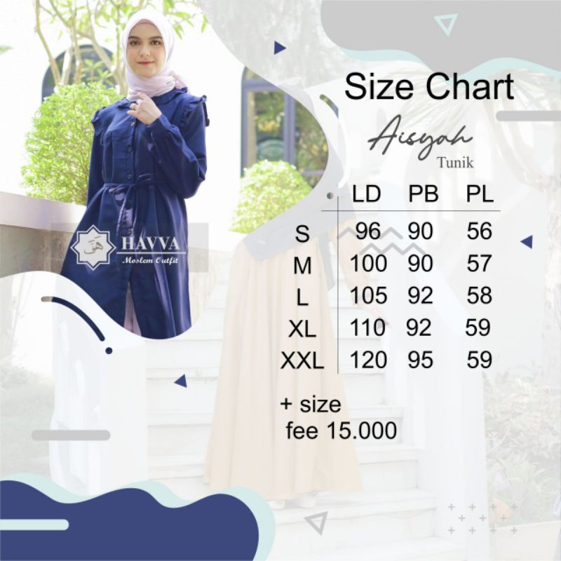 AISYAH TUNIK BY HAVVA/tunikori/tunikkekinian/havvaafsheen/opendiatributor/openagen/openreseller