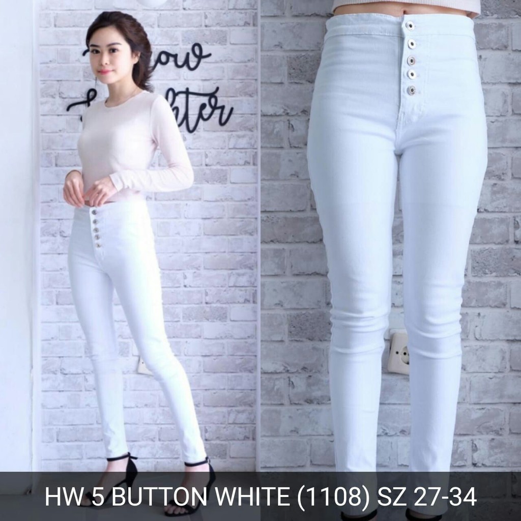 CELANA WANITA HW 5 BUTTON JEANS