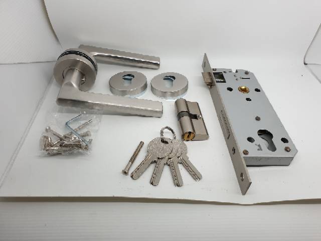 handle roses stainless + kunci