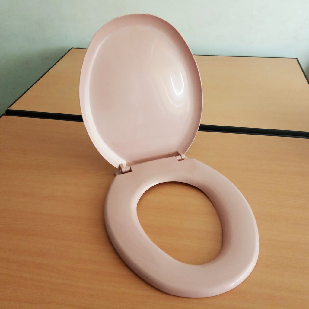 TECHPLAS PINK Tutup Closet Duduk model toto Bisa Semua Merk