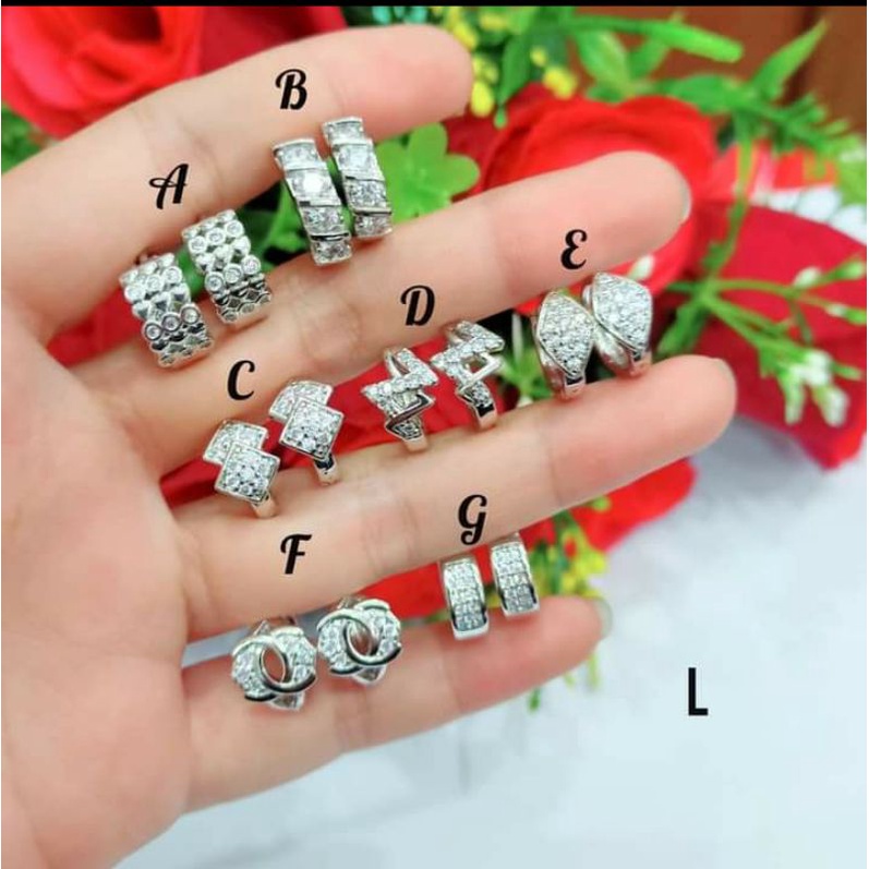 Anting Jepit Dewasa Varian motif Perhiasan Wanita Gold dan Silver limited edition (COD)