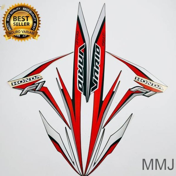 Sticker striping honda vario 110 fi 2016 hitam