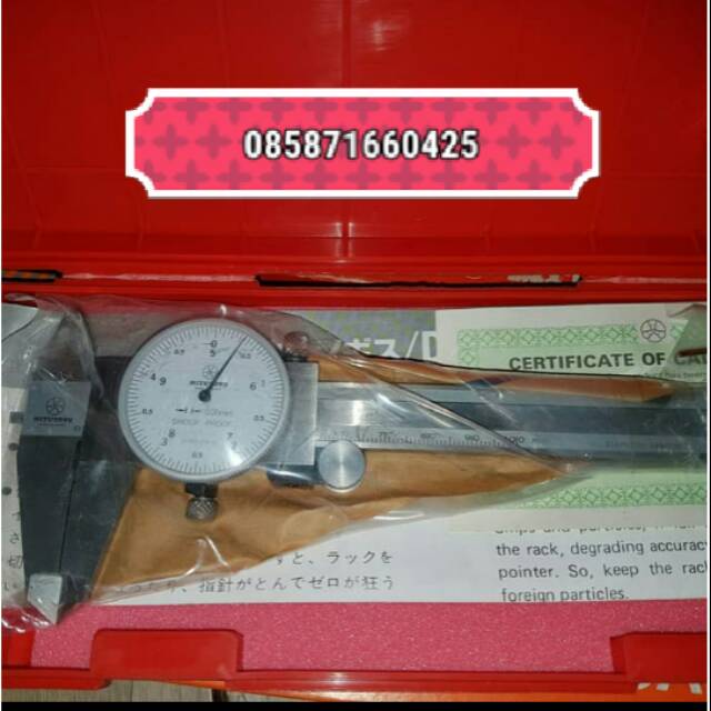 Dial Calipers 4" Mitutoyo D10 / Jangka Sorong / Sigmat Mitutoyo 100 mm