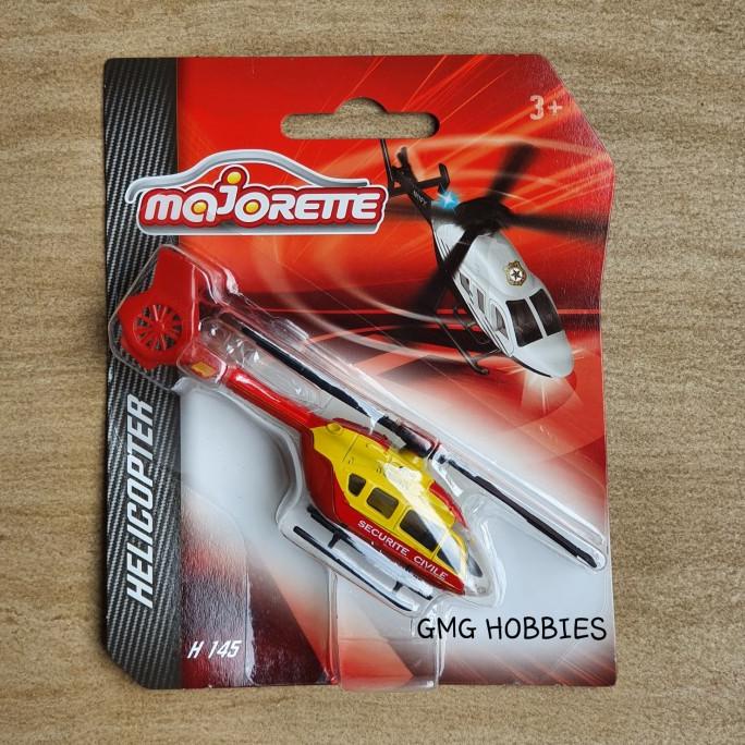 HELICOPTER H 145 MAJORETTE SECURITE CIVILE HELIKOPTER DIECAST PESAWAT