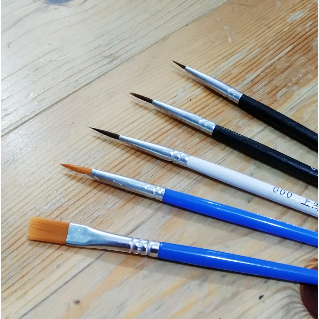 kuas lukis nilon akrilik nylon acrylic water air brush kuas lukis nilon akrilik nylon acrylic water air brush