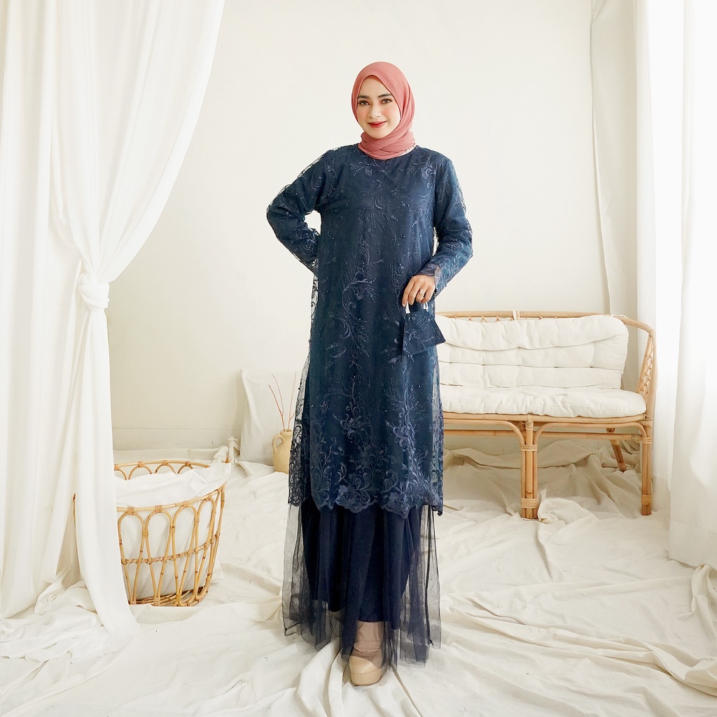 Dress kondangan / Dress Bridesmaid / Kebaya Modern / Gamis Pesta GERALDINE Tile