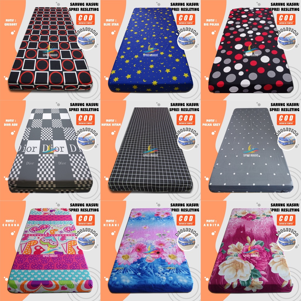 Sarung Kasur Busa Resleting 120x200 Murah Motif Karakter UC3