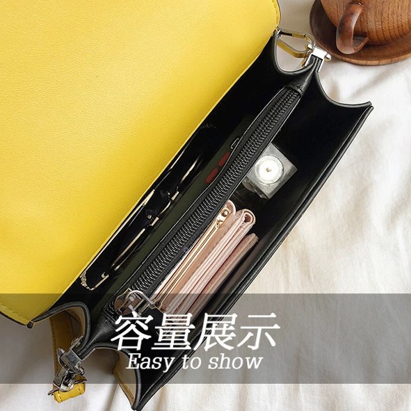 BJ43344 - BLACK/GREEN/PINK/WHITE/YELLOW - TAS WANITA FASHION IMPORT MODIS ELEGAN TERMURAH TERLARIS TERBARU BAGSTORE JAKARTA TAS BATAM BQ3344