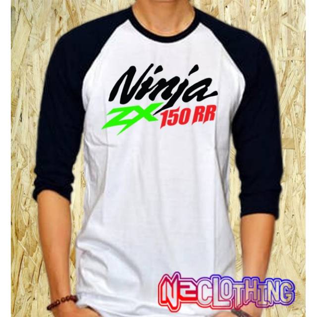 Kaos Kawasaki Ninja/Baju Kawasaki Ninja ZX150RR Raglan