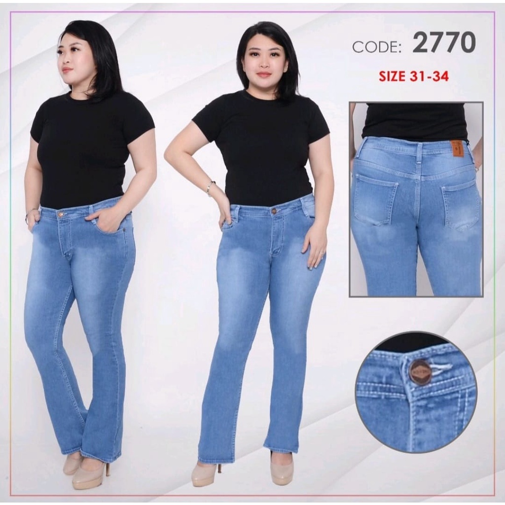 Celana Panjang Jeans Wanita Cutbray 27 28-30 31-34 35-38 Bisa Bayar Ditempat(COD)