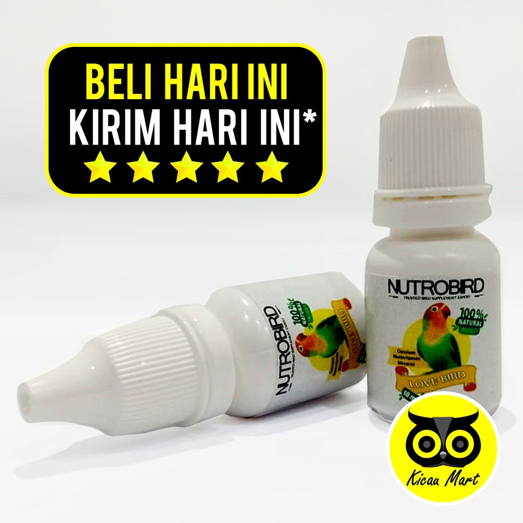 NUTROBIRD LOVEBIRD VITAMIN OBAT PENGGACOR BURUNG LOVEBIRD NGEKEK KONSLET MONCER GO LOVE BIRD LB NOLB