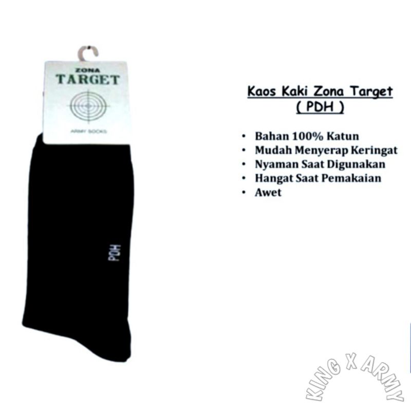 Grosir Kaos Kaki PDH ZONA TARGET Kaos kaki Tactical