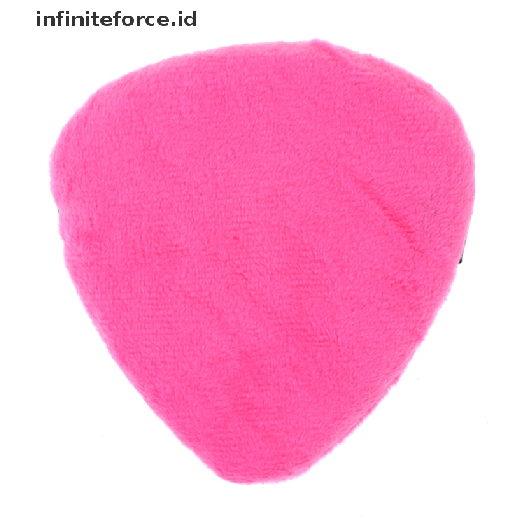 Infiniteforce.id Spons Puff Mini Bentuk Tetesan Air Bahan Katun Satin Velvet Untuk Makeup / Kosmetik Wanita