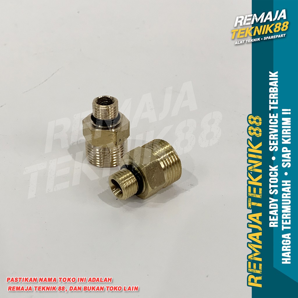 ADAPTER / NEPEL KUNINGAN / KONEKTOR SAMBUNGAN / UNTUK FOAM LANCE LAKONI LAGUNA 70 / DAYTONA 100