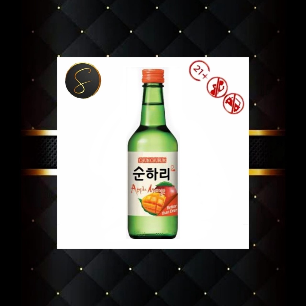 SOJU CHUM CHURUM / CHUMCHURUM APPLE MANGO NEW IMPORT 360ML