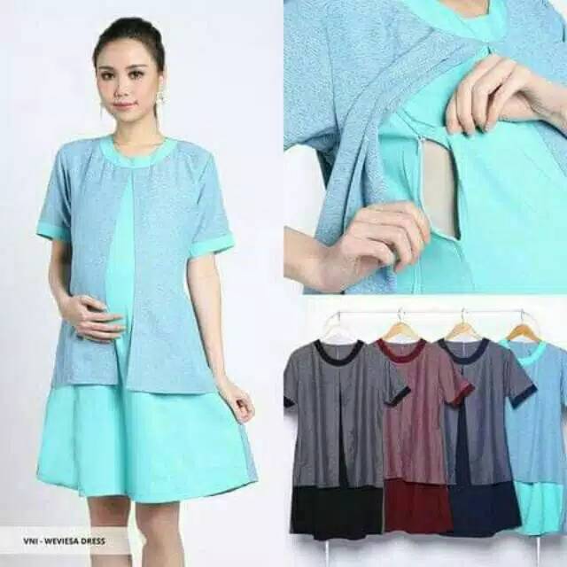 Dress hamil/dress hamil dan menyusui /dress hamil kerja