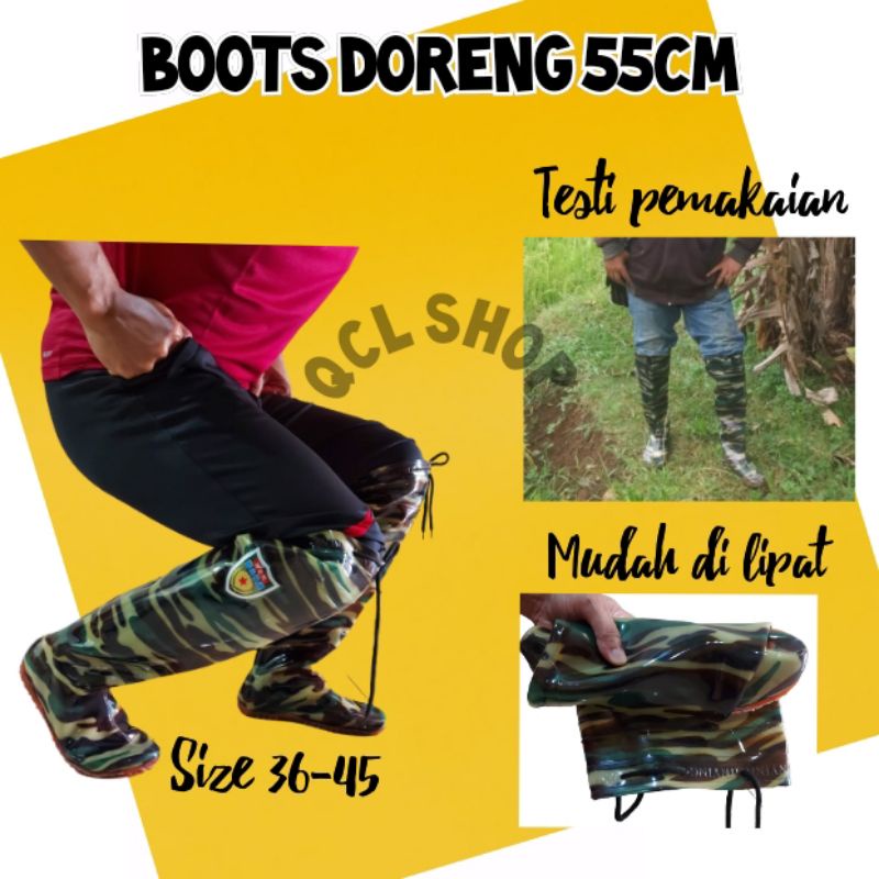 Sepatu Boots Pria Karet Sepatu Boots Karet Lentur Sepatu Boots Sawah Multifungsi