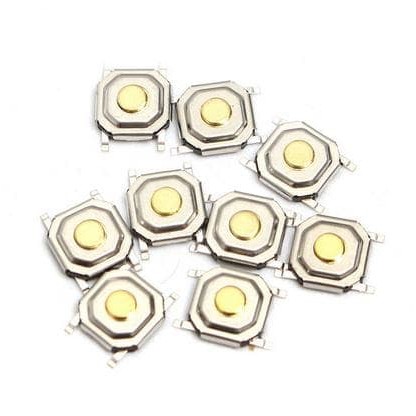 push button 4x4x1.7mm Light switch SMD waterproof Touch Gold color 4p