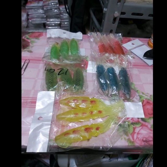 umpan karet cumi sotong 12 cm isi 3 lure cumi karet sotong karet
