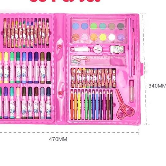 

♥MURAH LEBAY♥Stationery set pensil crayon cat air perlengkapan sekolah menggambar anak isi 86 [ 500GR ]harga bersaing
