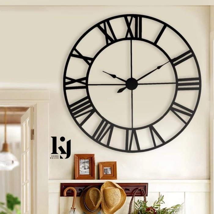 Jam Romawi Industrial Jam Romawi 60CM Dekorasi Industrial