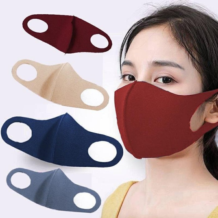 MASKER KAIN BAHAN SCUBA POLOS BAGUS