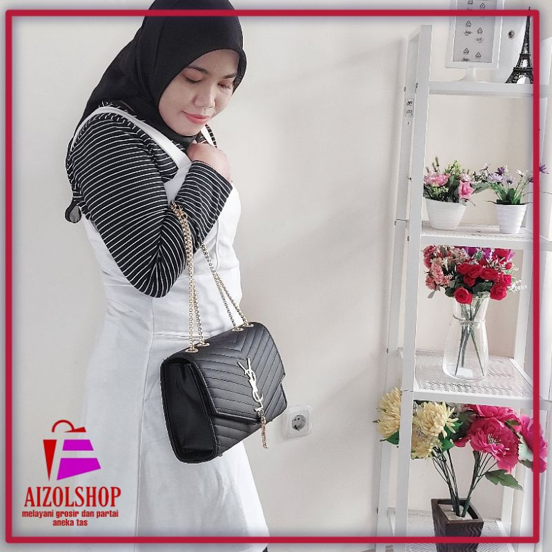 tas selempang wanita YOLA rantai slingbag