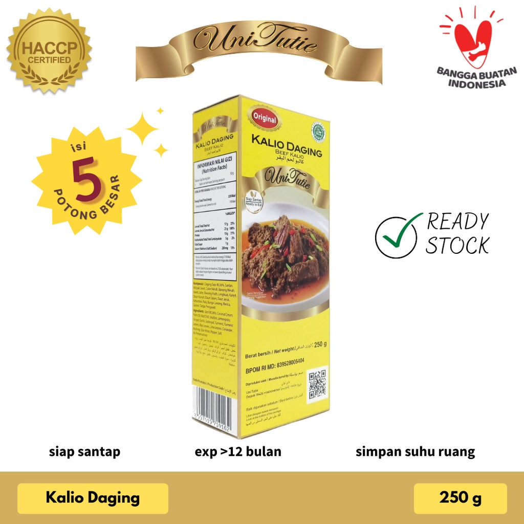 

UniTutie Kalio Daging Sapi 250g
