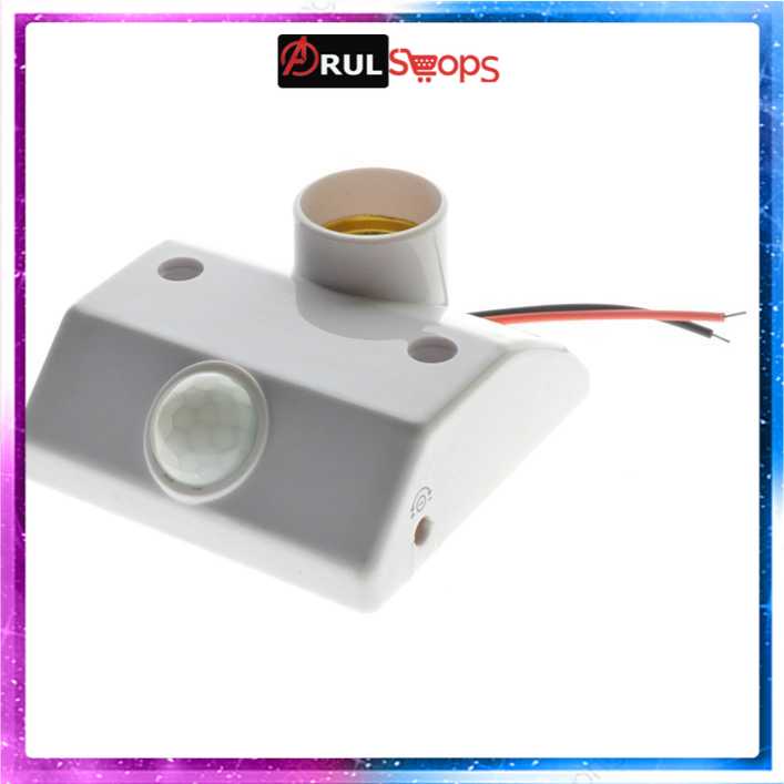 Mayitr Fitting Lampu Bohlam Socket E27 dengan Infrared Motion Sensor