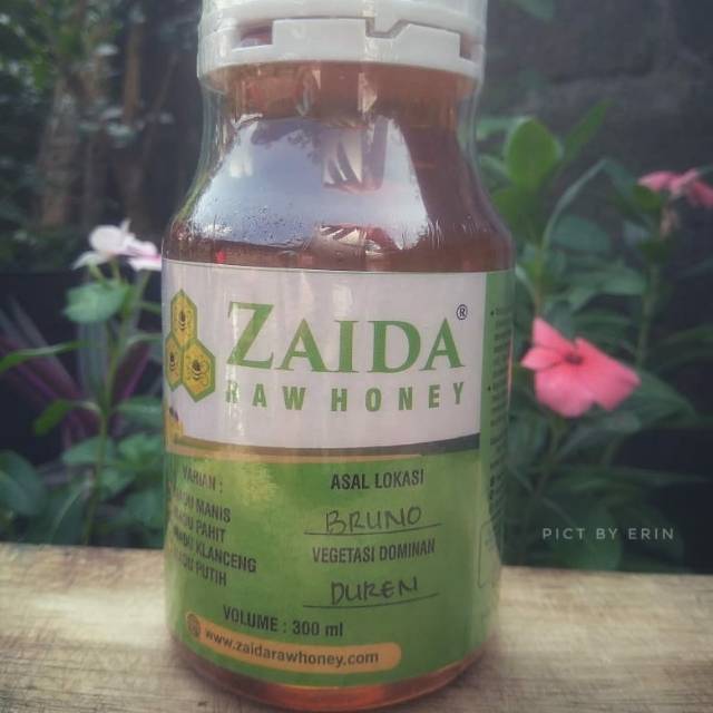 

ZAIDA RAW HONEY DUREN 100% alami |non olah| 300ml