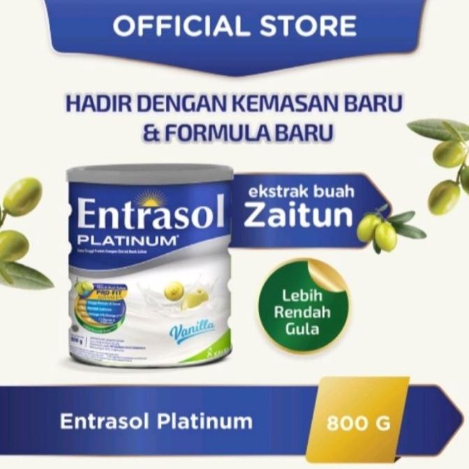 

[COD] Entrasol Platinum (Senior) Vanila Coklat 800gr FREE ONGKIR [COD]