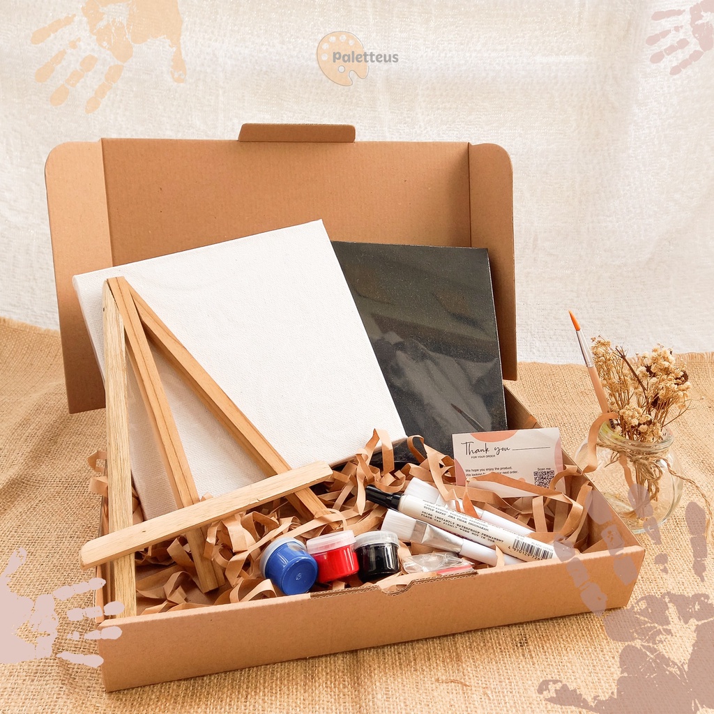 

Handprint Painting / Handpainting DIY KIT Kanvas 20 x 20- Hand Printing kit