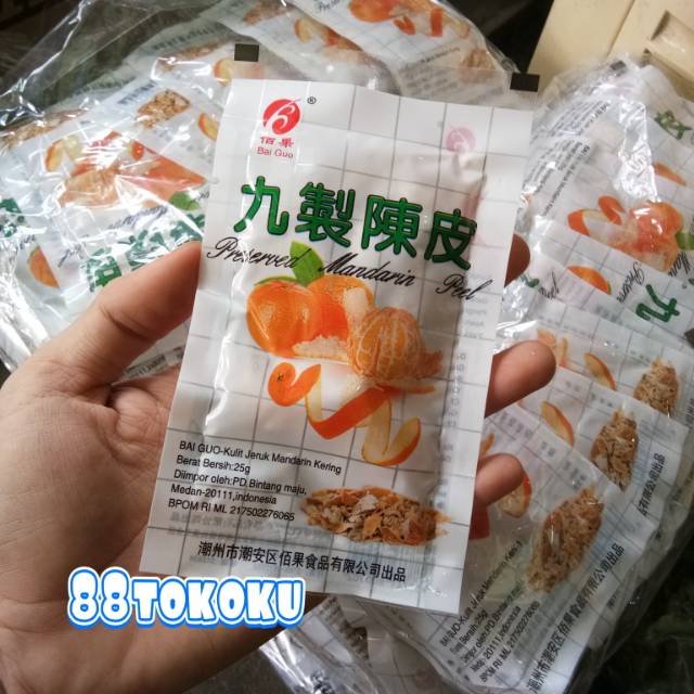 

Manisan kulit jeruk rasa asin 25 gr