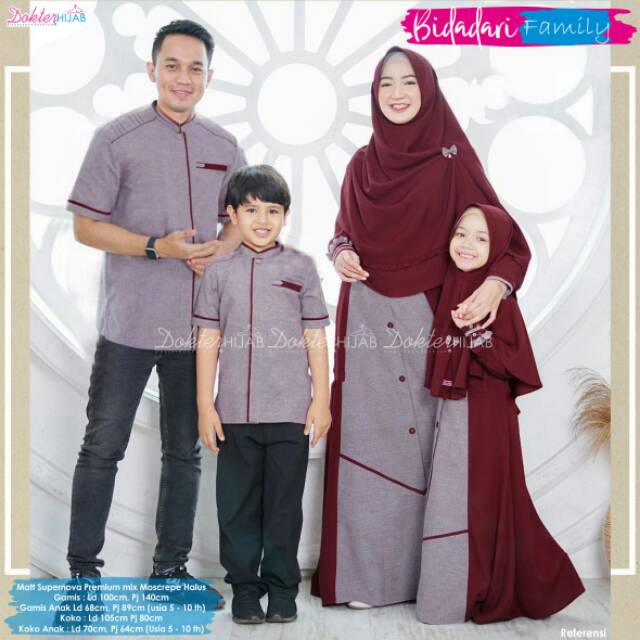 Bidadari couple family bidadari family couple keluarga murah couple keluarga gamis