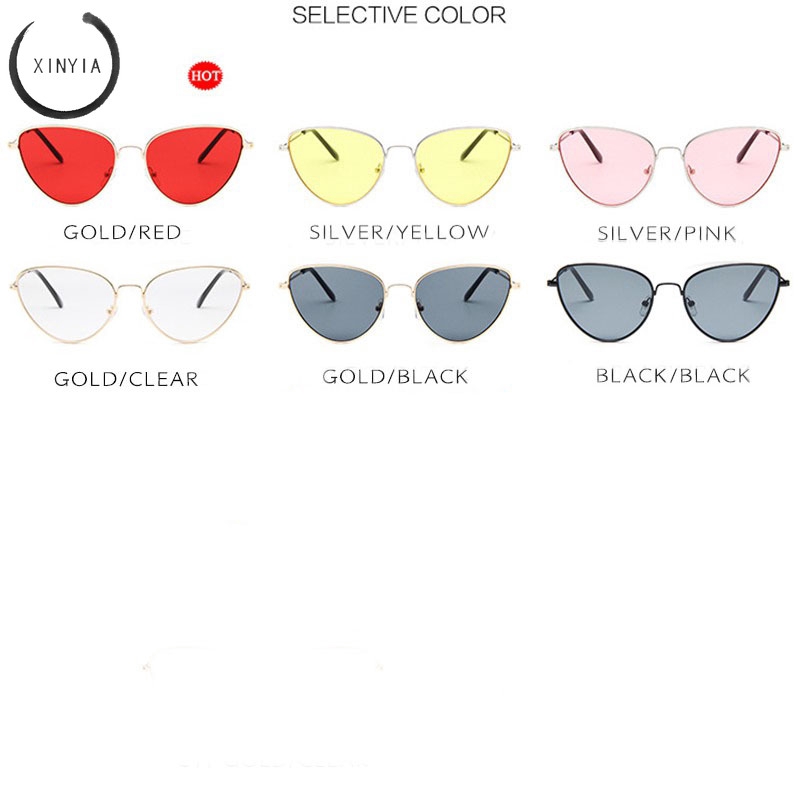 Kacamata Vintage Eyewear Alloy Frame Sunglasses Colorful Ocean Glasses Lens