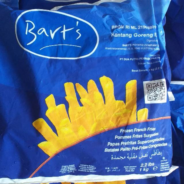 

Bart's Kentang Goreng Soestring 1kg