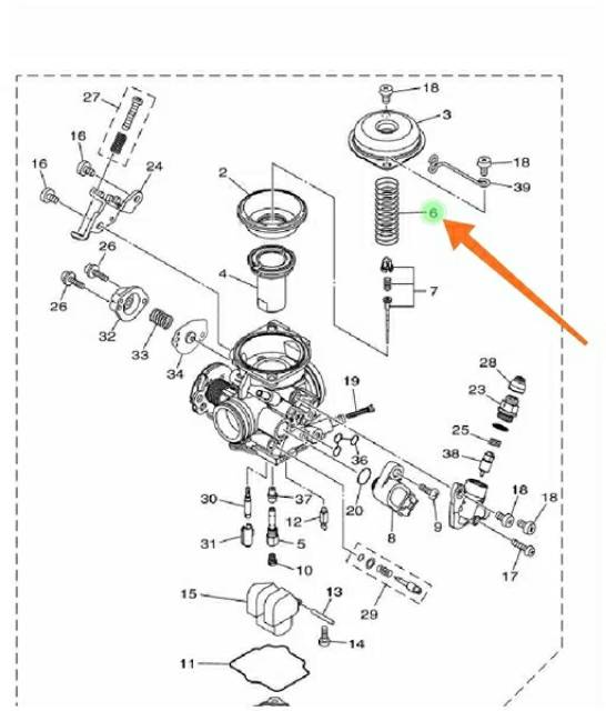 SPRING PER SKEEP SKEP VACUM VAKUM KARBU KARBURATOR JUPITER MX 135 NEW NJMX ORI YGP 50C-14589-00