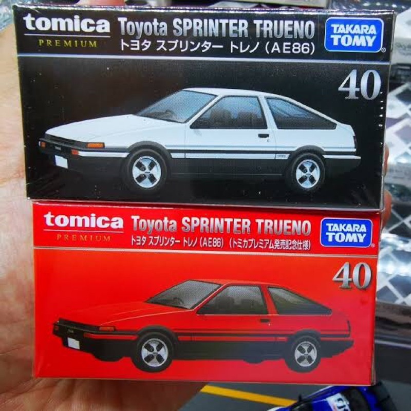 PAKET Set Of 2 Tomica Premium Toyota Sprinter TRUENO AE86 40 bisa COD