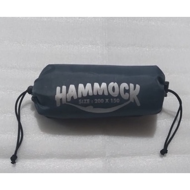 hammock singel ayunan gantung / beban max 150 kg include tali 2 pcs / hamok pohon / hemok / hamock ayunan /hemok / hemock / ayunan gantung-Abu