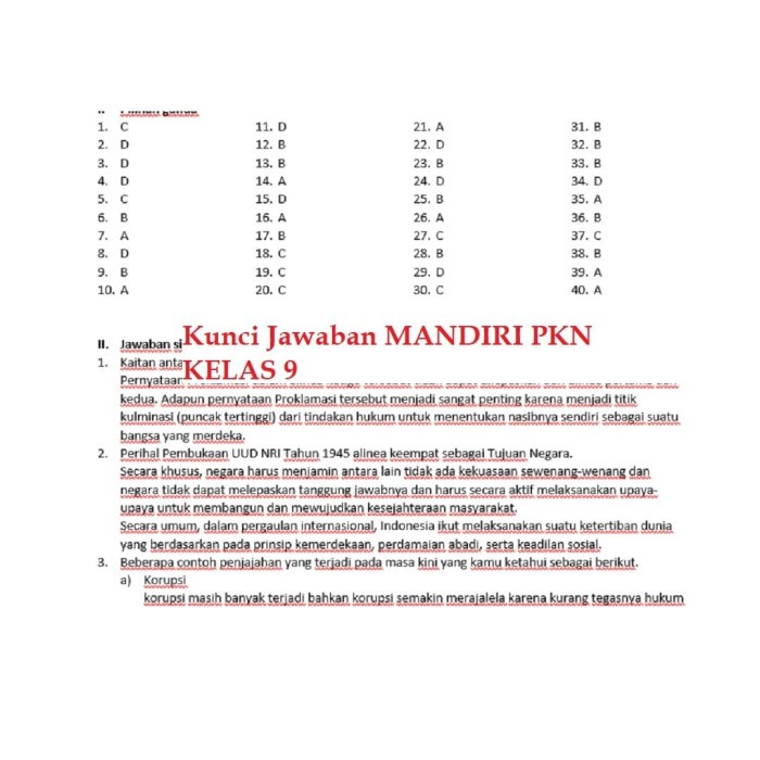 ✨ READY✨ Buku Mandiri Erlangga PKn Pendidikan Kewarganegaraan Kelas 9 SMP