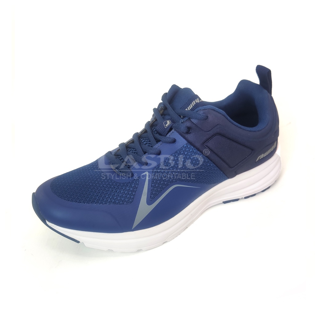 Sepatu Sneakers Running Biru Putih Pria Rhumell - Volvo Blue White