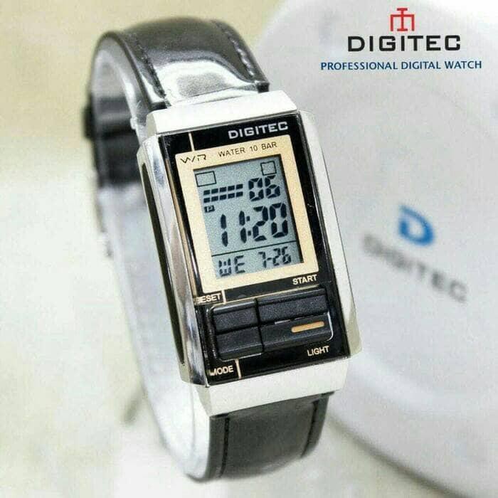 Jam Tangan Wanita Digital Digitec DG 3052T Hitam List Gold Kwalitas Original