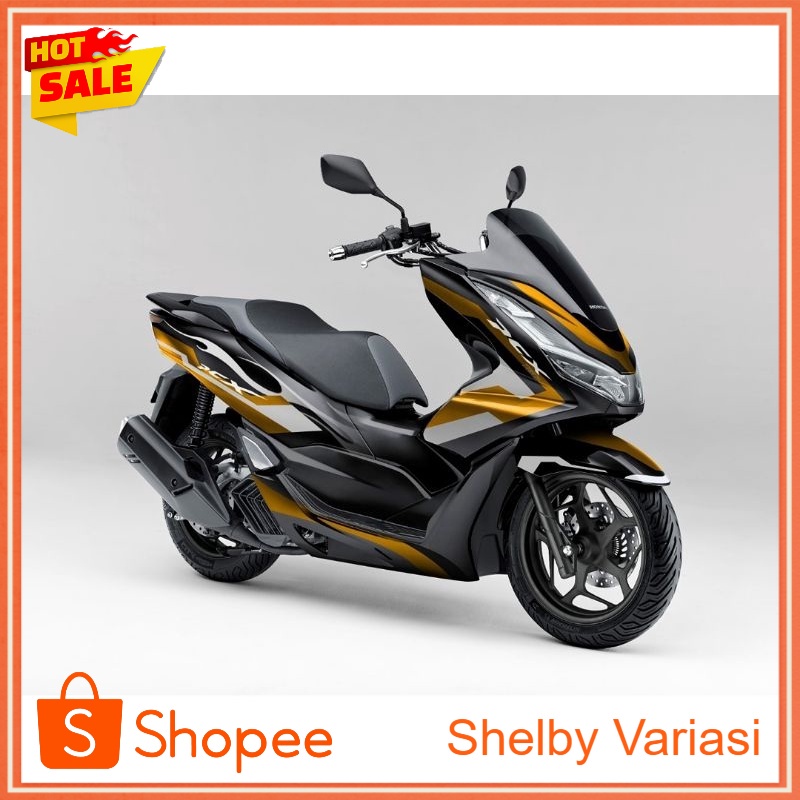 STICKER DECAL HONDA PCX 160 BLACK SILVER GOLD