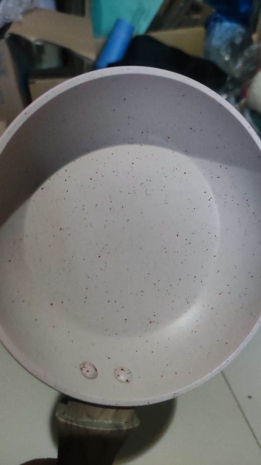 Cypruz Fp0691 14cm Pink Mini Fry Pan Gagang Kayu Marble Coating Penggorengan Panci Fry Wok Kuali