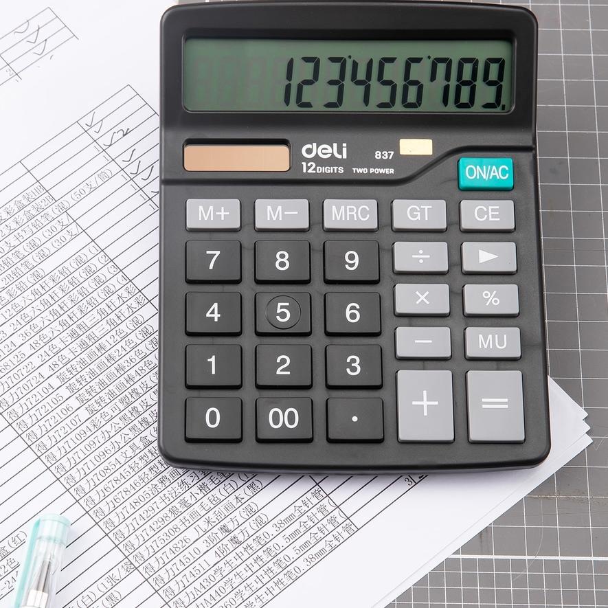

Produk Baru Deli Kalkulator Double Power, Layar LCD Kualitas Tinggi, Keyboard Karet, Garansi 3 Tahun