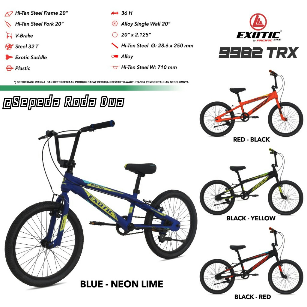 Sepeda BMX 20" Exotic 9982 TRX Biasa
