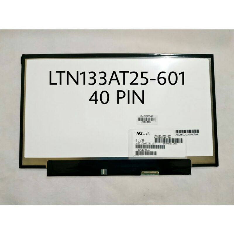 Lcd LED 13.3 SLIM 40 PIN LTN133T25-601Toshiba Z830 Z835 Z930 Z935 (0713313)